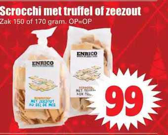 Dirk Scrocchi met truffel of zeezout aanbieding