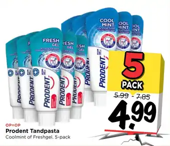 Vomar Voordeelmarkt Prodent Tandpasta aanbieding