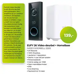EP Beerepoot EUFY 2K Video-deurbel + HomeBase aanbieding