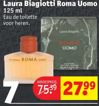 Kruidvat Laura Biagiotti Roma Uomo 125 ml aanbieding