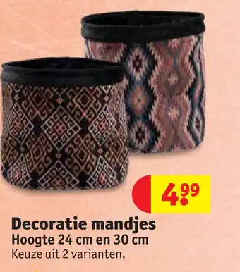 Kruidvat Decoratie mandjes aanbieding