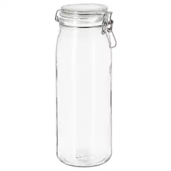 IKEA Korken Voorraadpot met deksel, helder glas, 2 l aanbieding