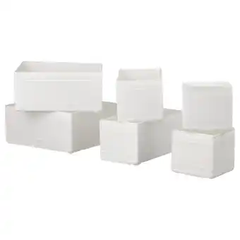 IKEA Skubb Bak, set van 6, wit aanbieding