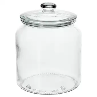 IKEA Vardagen Voorraadpot met deksel, helder glas, 1.9 l aanbieding