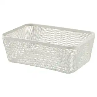 IKEA Ikea 365+ Mand, metaal/wit, 30x20x11 cm aanbieding
