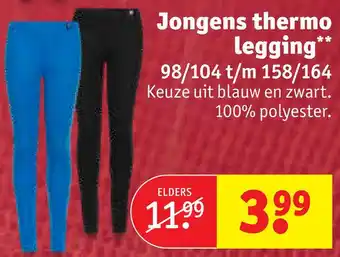 Kruidvat Jongens thermo legging* 98/104 t/m 158/164 aanbieding