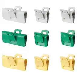 IKEA Öringabborre Klem voor zakken, set van 9, veelkleurig aanbieding