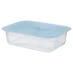 IKEA Ikea 365+ Voorraadpot met deksel, rechthoekig kunststof/silicone, 1.0 l aanbieding