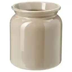 IKEA Brugdhaj Pot voor keukengerei, beige, 15 cm aanbieding