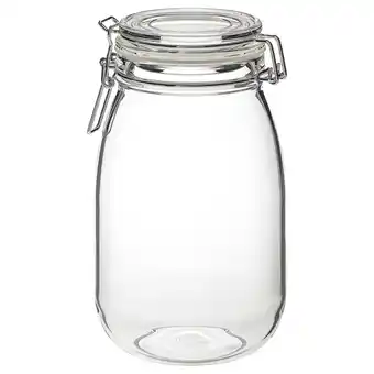 IKEA Korken Voorraadpot met deksel, helder glas, 1.8 l aanbieding