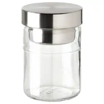 IKEA Dagklar Pot met inzet, helder glas/roestvrij staal, 0.4 l aanbieding