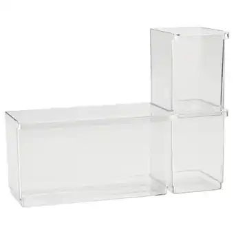 IKEA Klippkaktus Opbergbak voor koelkast, set van 3, transparant aanbieding
