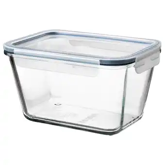 IKEA Ikea 365+ Voorraadpot met deksel, rechthoekig glas/kunststof, 1.8 l aanbieding