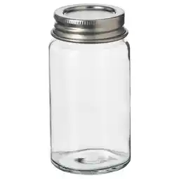 IKEA Guldfisk Kruidenpotje, helder glas/roestvrij staal, 6 cl aanbieding