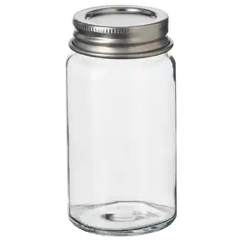 IKEA Guldfisk Kruidenpotje, helder glas/roestvrij staal, 6 cl aanbieding