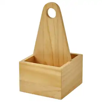 IKEA Chokladhaj Draagbare organizer, hout, 12x11 cm aanbieding