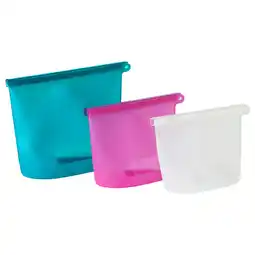 IKEA Filfisk 3-delige set hersluitbare zakjes, veelkleurig, 1.0/1.2/2.5 l aanbieding