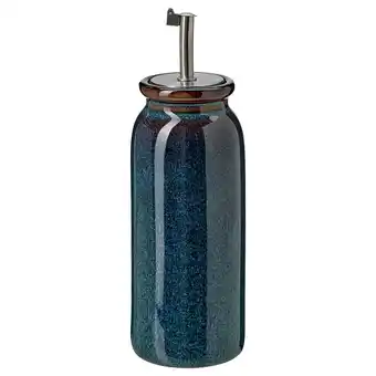 IKEA Brugdhaj Olie-/azijnflesje, blauw, 19 cm aanbieding