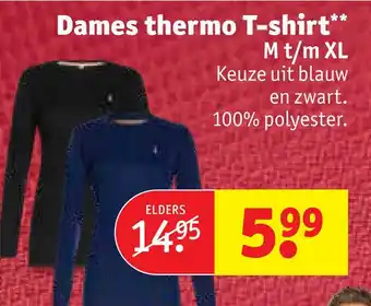 Kruidvat Dames thermo T-shirt** Mt/m XL aanbieding