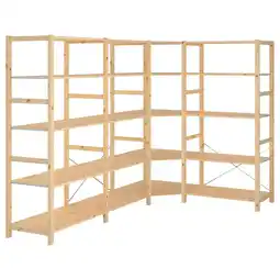 IKEA Ivar 4 elementen/hoek, grenen, 249/164x50x179 cm aanbieding