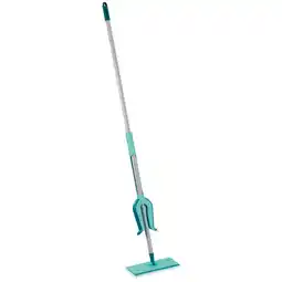 Bol.com Leifheit Picobello vloerwisser S Micro Duo met steel - 27 cm wisbreedte - turqouise - grijs aanbieding