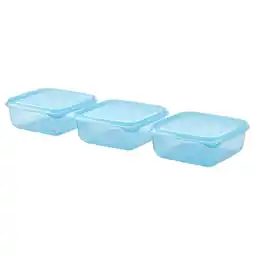 IKEA Pruta Voorraaddoos met deksel, blauw, 0.6 l aanbieding