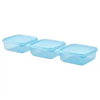 IKEA Pruta Voorraaddoos met deksel, blauw, 0.6 l aanbieding
