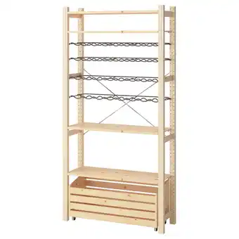 IKEA Ivar 1 element/flessenrek, grenen, 89x30x179 cm aanbieding