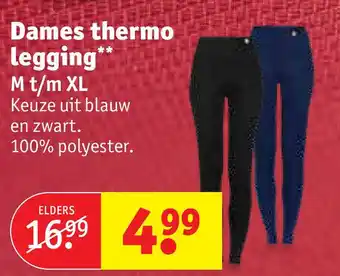 Kruidvat Dames thermo legging" M t/m XL ** aanbieding