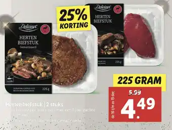 Lidl Hertenbiefstuk | 2 stuks aanbieding