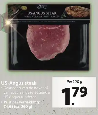 Lidl US-Angus steak aanbieding