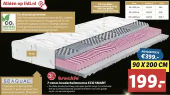 Lidl 7-zones koudschuimmatras ECO SMART aanbieding