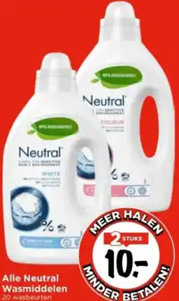 Vomar Voordeelmarkt Alle Neutral Wasmiddelen aanbieding