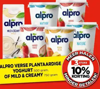 Vomar Voordeelmarkt Alpro verse plantaardige yoghurt of mild & creamy aanbieding
