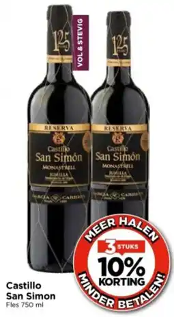 Vomar Voordeelmarkt Castillo San Simon aanbieding
