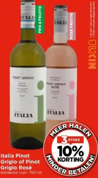 Vomar Voordeelmarkt Italia Pinot Grigio of Pinot Grigio Rosé aanbieding