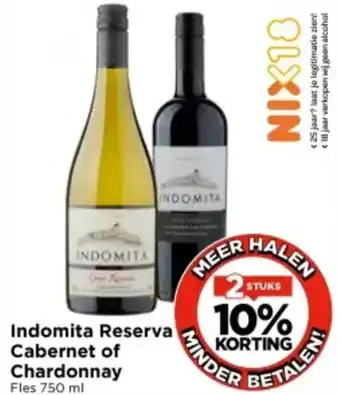 Vomar Voordeelmarkt Indomita Reserva Cabernet of Chardonnay aanbieding