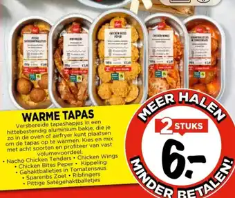 Vomar Voordeelmarkt Warme tapas aanbieding