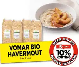 Vomar Voordeelmarkt Vomar bio havermout aanbieding