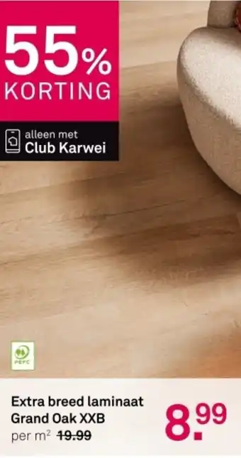 Karwei Extra breed laminaat Grand Oak XXB aanbieding