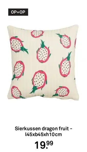 Karwei Sierkussen dragon fruit aanbieding