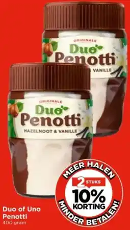Vomar Voordeelmarkt Duo of Uno Penotti aanbieding