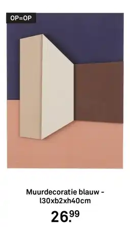 Karwei Muurdecoratie blauw aanbieding