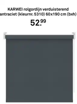 Karwei Karwei rolgordijn verduisterend antraciet aanbieding