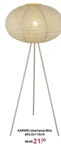 Karwei Karwei vloerlamp mila aanbieding