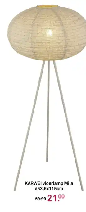 Karwei Karwei vloerlamp mila aanbieding