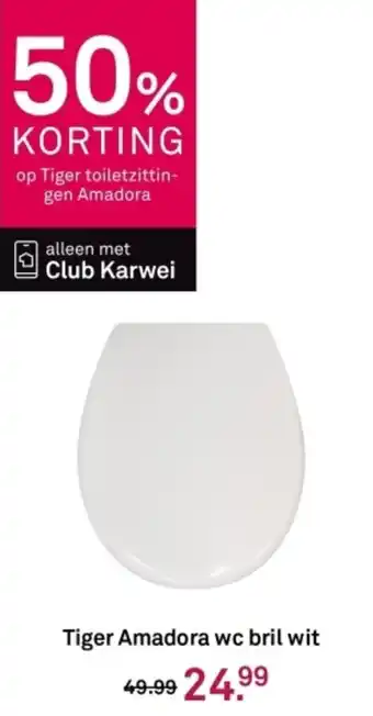 Karwei Tiger Amadora wc bril wit aanbieding