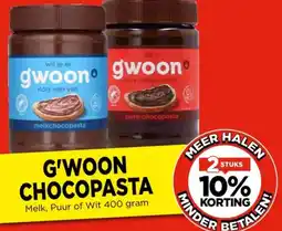 Vomar Voordeelmarkt G'woon chocopasta aanbieding