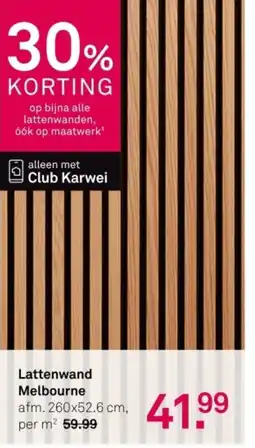 Karwei Lattenwand Melbourne aanbieding