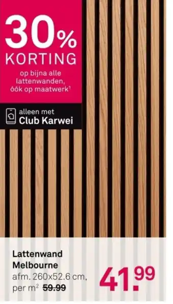 Karwei Lattenwand Melbourne aanbieding